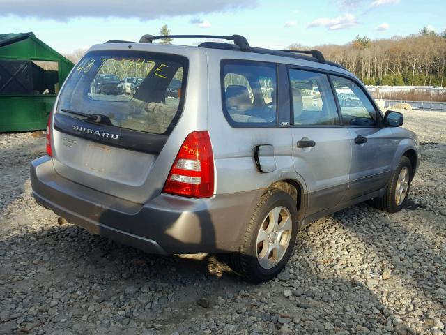 JF1SG65604H720822 - 2004 SUBARU FORESTER 2 SILVER photo 4