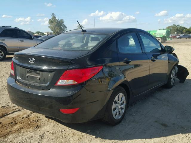 KMHCT4AE9HU168287 - 2017 HYUNDAI ACCENT SE BLACK photo 4