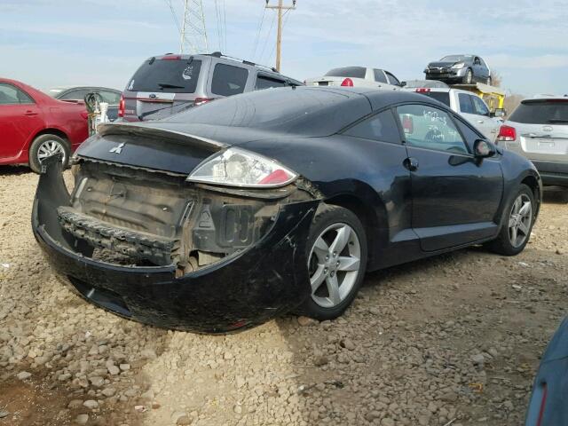 4A3AK24F86E016058 - 2006 MITSUBISHI ECLIPSE GS BLACK photo 4