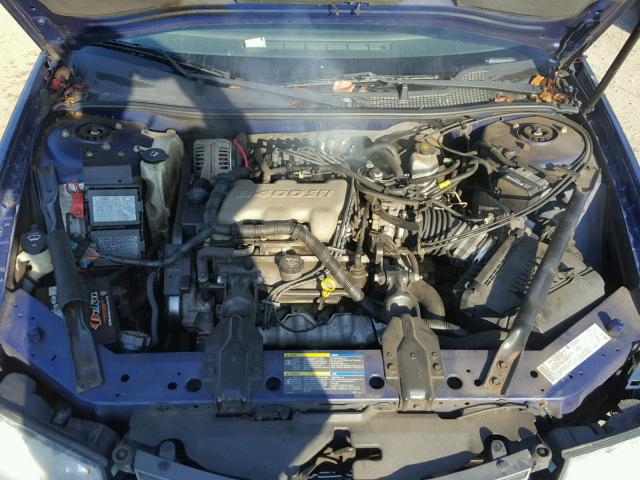 2G1WF52E959231919 - 2005 CHEVROLET IMPALA BLUE photo 7