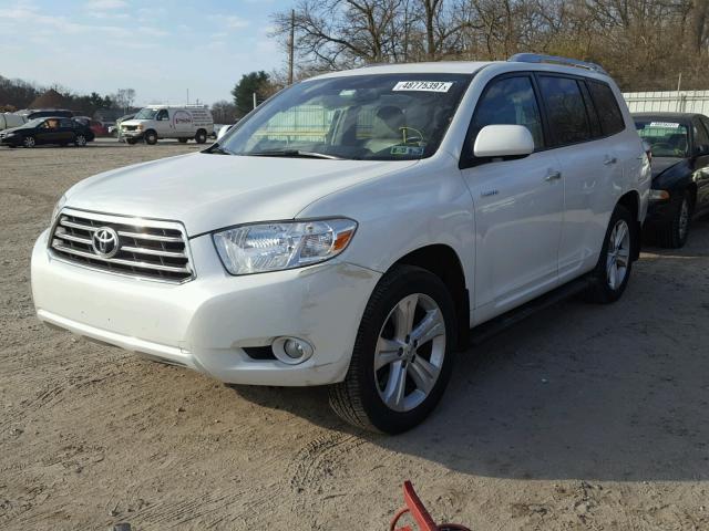 JTEES42A692132352 - 2009 TOYOTA HIGHLANDER WHITE photo 2