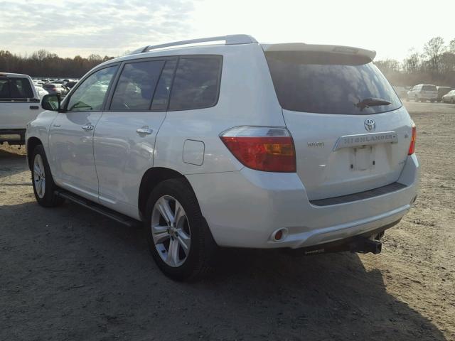 JTEES42A692132352 - 2009 TOYOTA HIGHLANDER WHITE photo 3