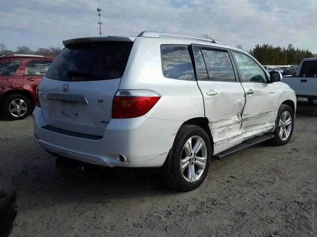 JTEES42A692132352 - 2009 TOYOTA HIGHLANDER WHITE photo 4