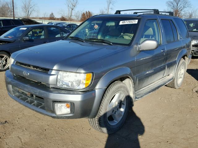 JNRDR09Y93W302341 - 2003 INFINITI QX4 GRAY photo 2