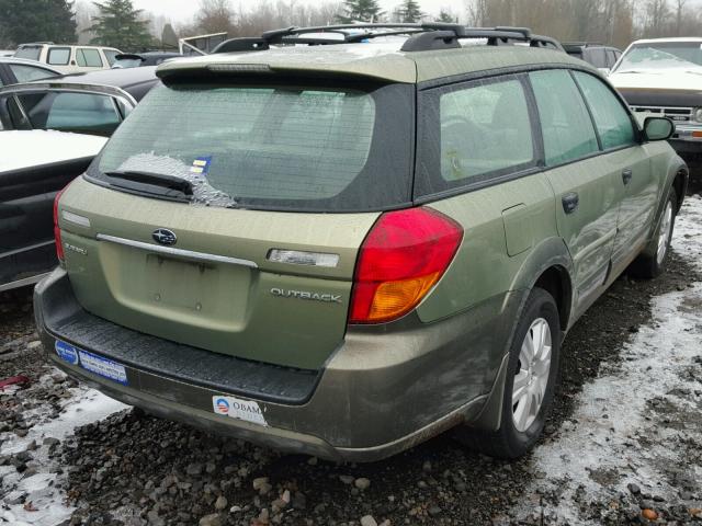 4S4BP61C657365812 - 2005 SUBARU LEGACY OUT GREEN photo 4