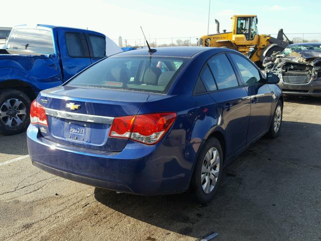 1G1PA5SH9D7257580 - 2013 CHEVROLET CRUZE LS BLUE photo 4