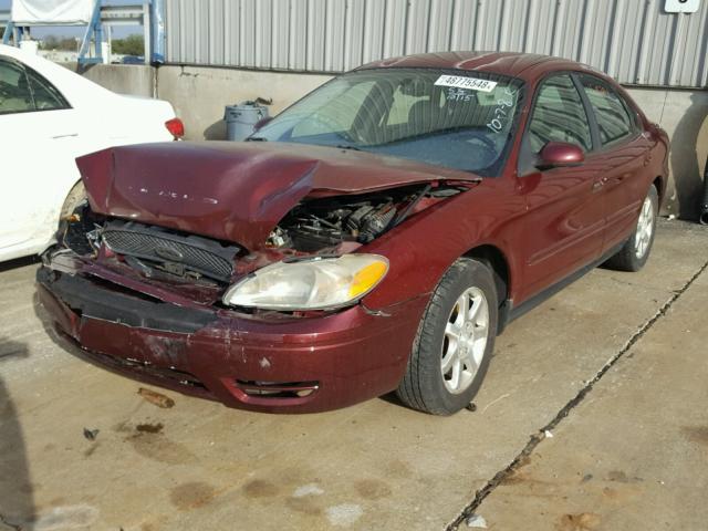 1FAFP56U57A207071 - 2007 FORD TAURUS SEL MAROON photo 2