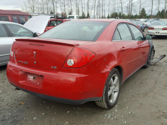 1G2ZG58N774124838 - 2007 PONTIAC G6 BASE RED photo 4