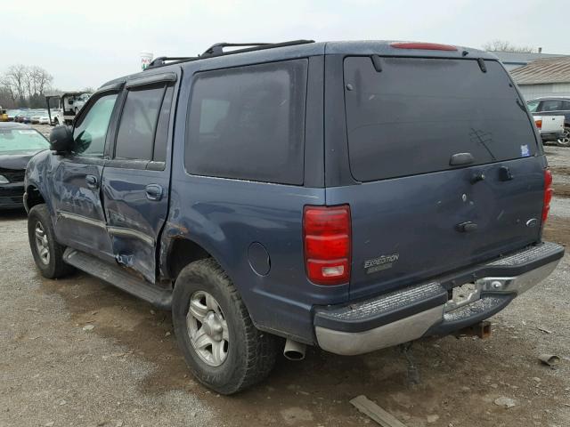 1FMRU18W8WLB28418 - 1998 FORD EXPEDITION BLUE photo 3