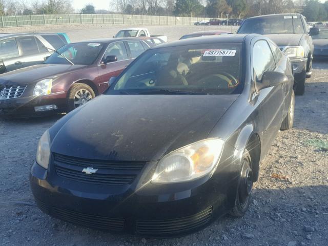 1G1AL15F977385017 - 2007 CHEVROLET COBALT LT BLACK photo 2