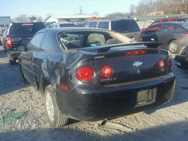 1G1AL15F977385017 - 2007 CHEVROLET COBALT LT BLACK photo 3