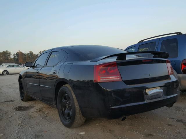 2B3LA43H97H708337 - 2007 DODGE CHARGER SE BLACK photo 3