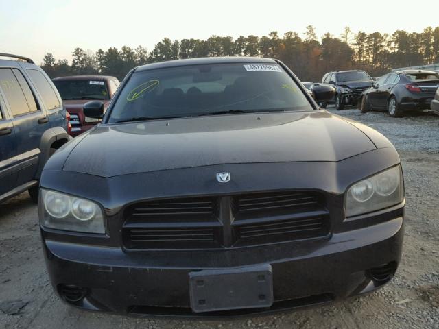 2B3LA43H97H708337 - 2007 DODGE CHARGER SE BLACK photo 9