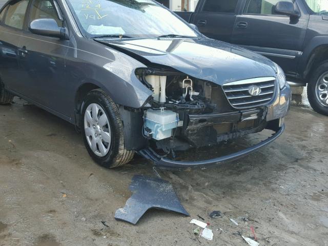 KMHDU46D39U611066 - 2009 HYUNDAI ELANTRA GL GRAY photo 9