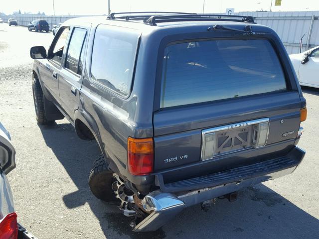 JT3VN39W1M0057236 - 1991 TOYOTA 4RUNNER VN GRAY photo 3