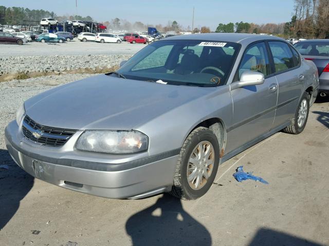 2G1WF52E459309572 - 2005 CHEVROLET IMPALA SILVER photo 2