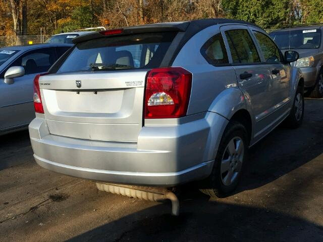 1B3HB28B77D511773 - 2007 DODGE CALIBER SILVER photo 4