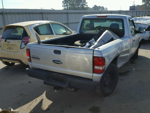 1FTYR10D26PA75316 - 2006 FORD RANGER SILVER photo 4