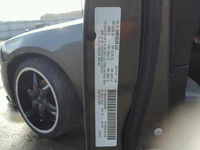 2B3KA33V99H595584 - 2009 DODGE CHARGER SX GRAY photo 10