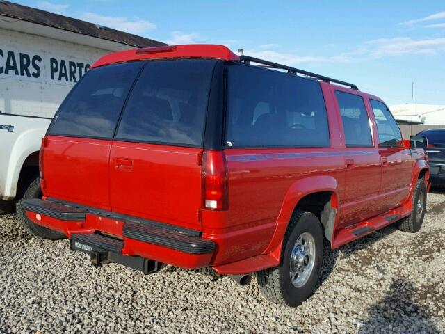 1GNGK26NXRJ373598 - 1994 CHEVROLET SUBURBAN K RED photo 4