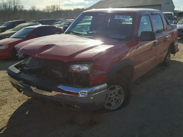 3GNEC12T14G273371 - 2004 CHEVROLET AVALANCHE RED photo 2