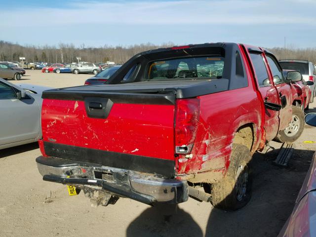 3GNEC12T14G273371 - 2004 CHEVROLET AVALANCHE RED photo 4