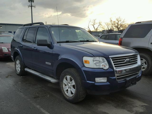 1FMEU73E37UB55604 - 2007 FORD EXPLORER X BLUE photo 1