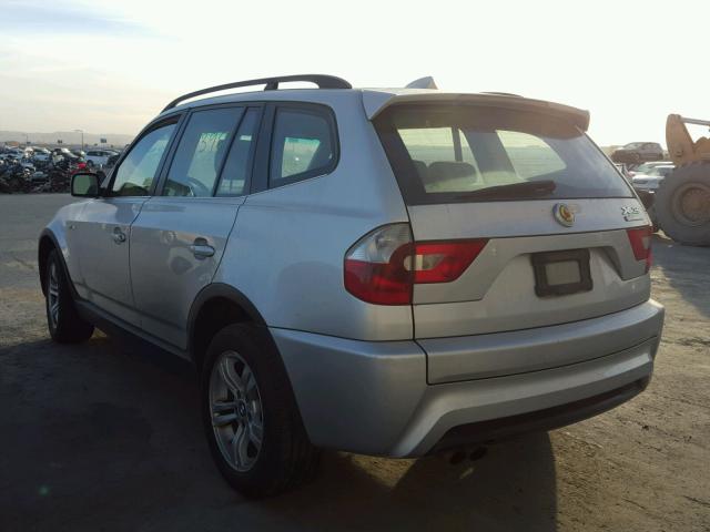 WBXPA93426WG89081 - 2006 BMW X3 3.0I GRAY photo 3