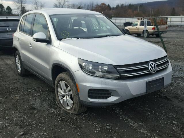 WVGAV7AXXCW548983 - 2012 VOLKSWAGEN TIGUAN S SILVER photo 1