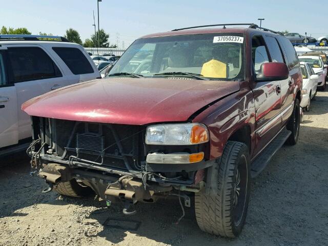 1GKEC16TX2J191030 - 2002 GMC YUKON XL C BURGUNDY photo 2