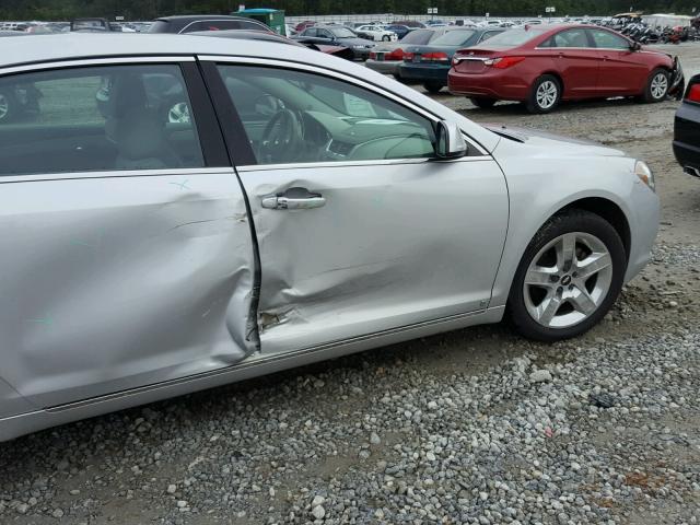 1G1ZH57BX9F192728 - 2009 CHEVROLET MALIBU 1LT SILVER photo 9