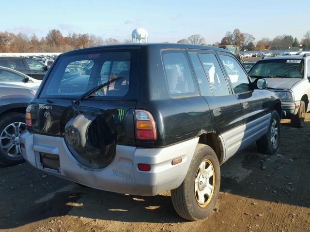 JT3HP10V9Y0225551 - 2000 TOYOTA RAV4 BLACK photo 4