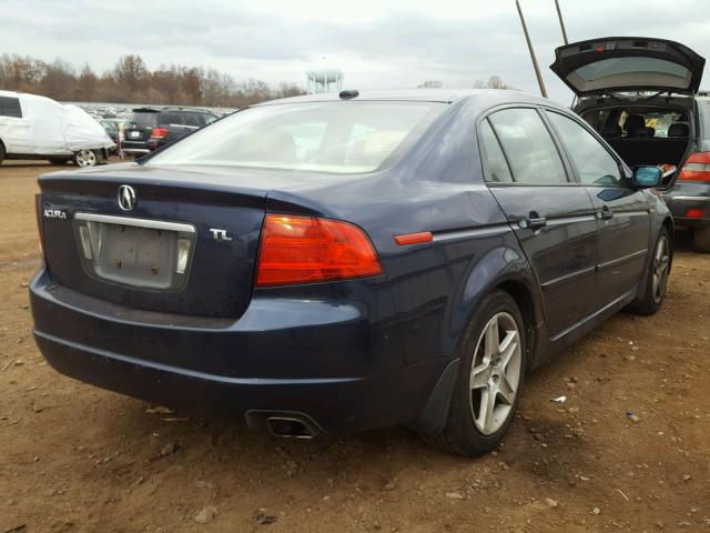 19UUA66244A006833 - 2004 ACURA TL BLUE photo 4