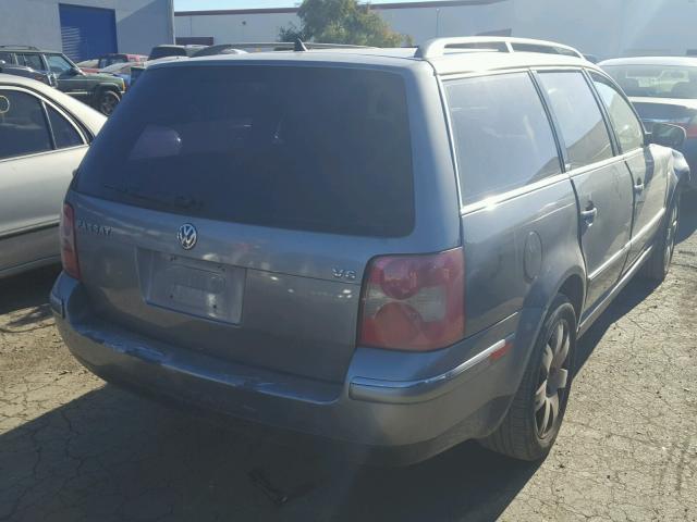 WVWYH63BX3E302396 - 2003 VOLKSWAGEN PASSAT GLX GRAY photo 4