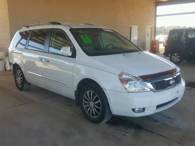 KNDMH4C78C6438745 - 2012 KIA SEDONA EX WHITE photo 1