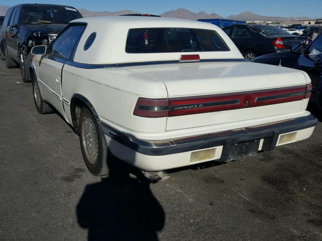 ZC2FS1205MB207897 - 1991 CHRYSLER TOWN & COU WHITE photo 3