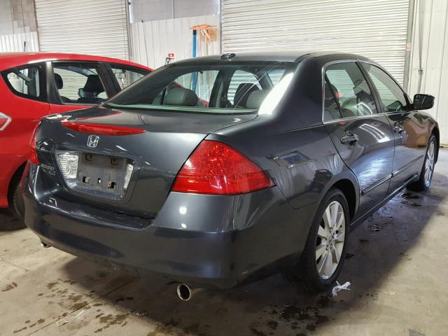 1HGCM66577A074318 - 2007 HONDA ACCORD EX GRAY photo 4