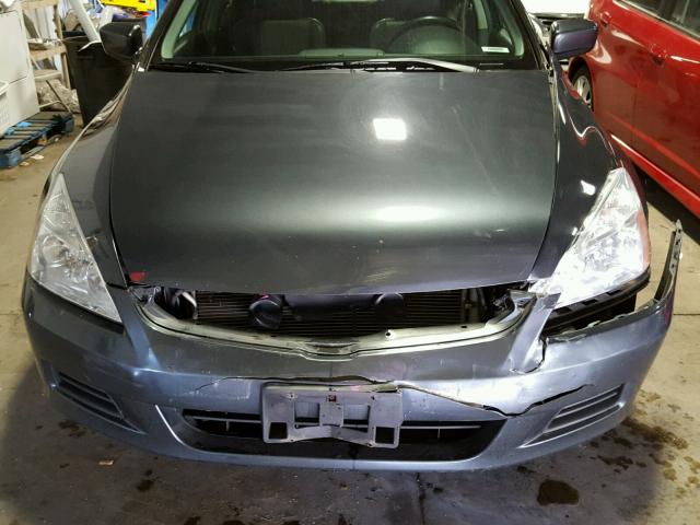 1HGCM66577A074318 - 2007 HONDA ACCORD EX GRAY photo 9