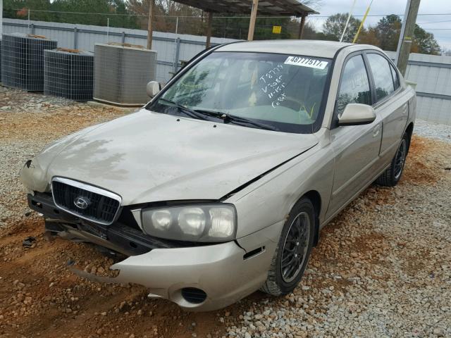 KMHDN45D23U693085 - 2003 HYUNDAI ELANTRA GL BEIGE photo 2