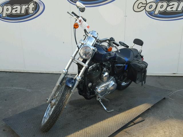 1HD1CT3379K423998 - 2009 HARLEY-DAVIDSON XL1200 C BLUE photo 2