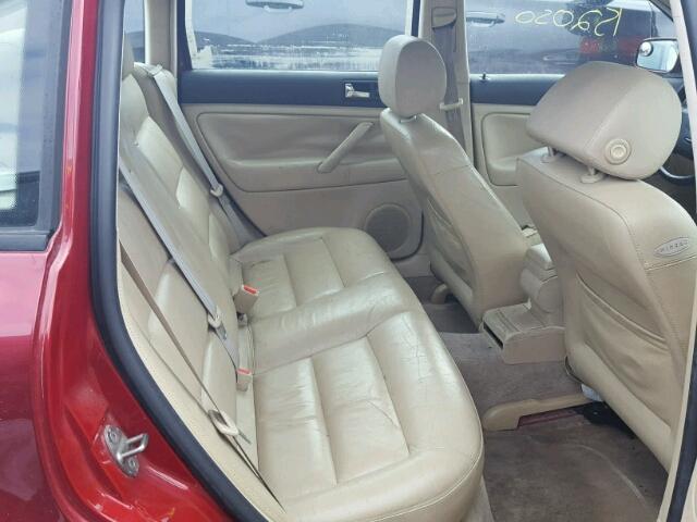 WVWAC63B61P014747 - 2001 VOLKSWAGEN PASSAT GLS RED photo 6