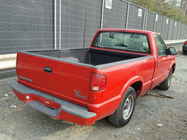 1GTCS1447X8529175 - 1999 GMC SONOMA RED photo 4