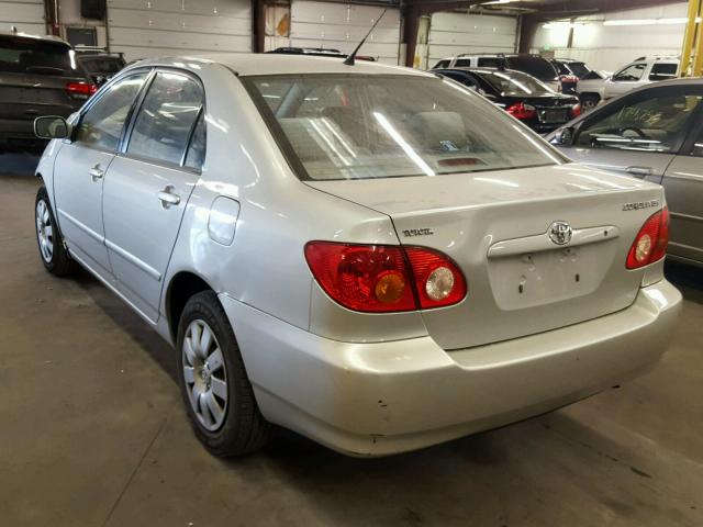 1NXBR38E04Z249585 - 2004 TOYOTA COROLLA CE SILVER photo 3