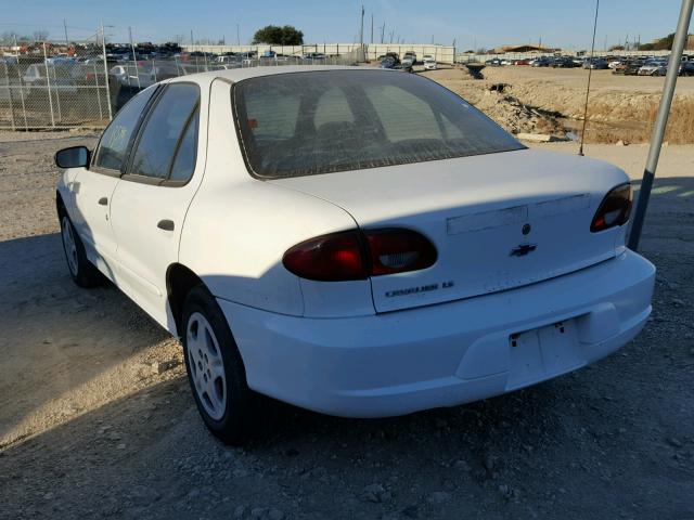 1G1JF524217114597 - 2001 CHEVROLET CAVALIER L WHITE photo 3