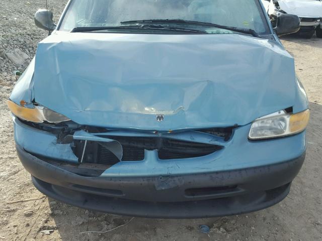 2B4GP25G2XR358516 - 1999 DODGE CARAVAN BLUE photo 9