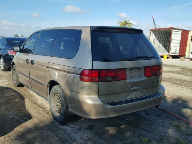 2HKRL1853YH593081 - 2000 HONDA ODYSSEY LX GOLD photo 3