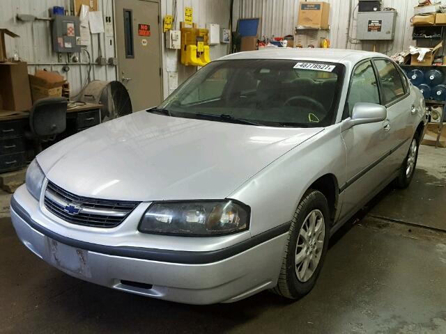 2G1WF52EX29118203 - 2002 CHEVROLET IMPALA SILVER photo 2