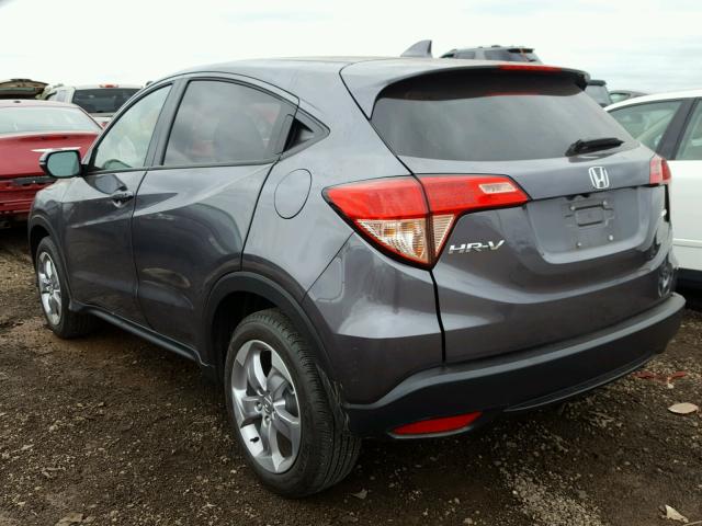 3CZRU6H55HM709993 - 2017 HONDA HR-V EX GRAY photo 3