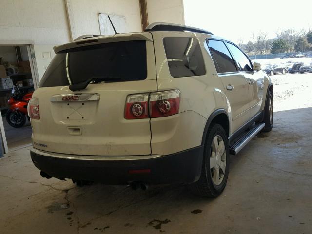 1GKER33797J166788 - 2007 GMC ACADIA SLT WHITE photo 4