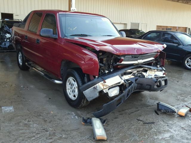 3GNEC12T94G167914 - 2004 CHEVROLET AVALANCHE BURGUNDY photo 1